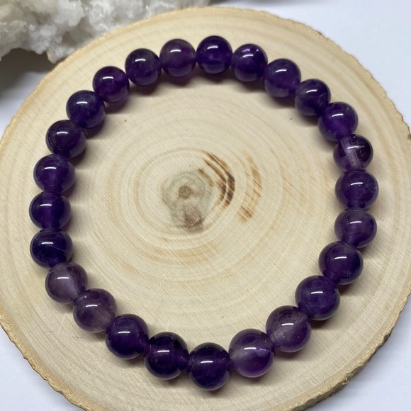 Amethyst gemstone bracelet - Picture 1 of 3